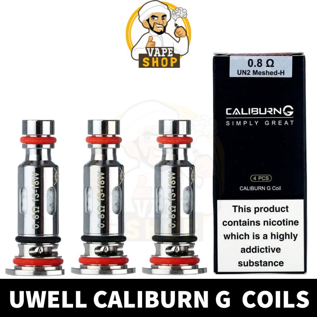 UWELL CALIBURN G REPLACEMENT COILS UWELL CALIBURN G REPLACEMENT COILS 0.8OHM AND 1.0OHM - Image 1