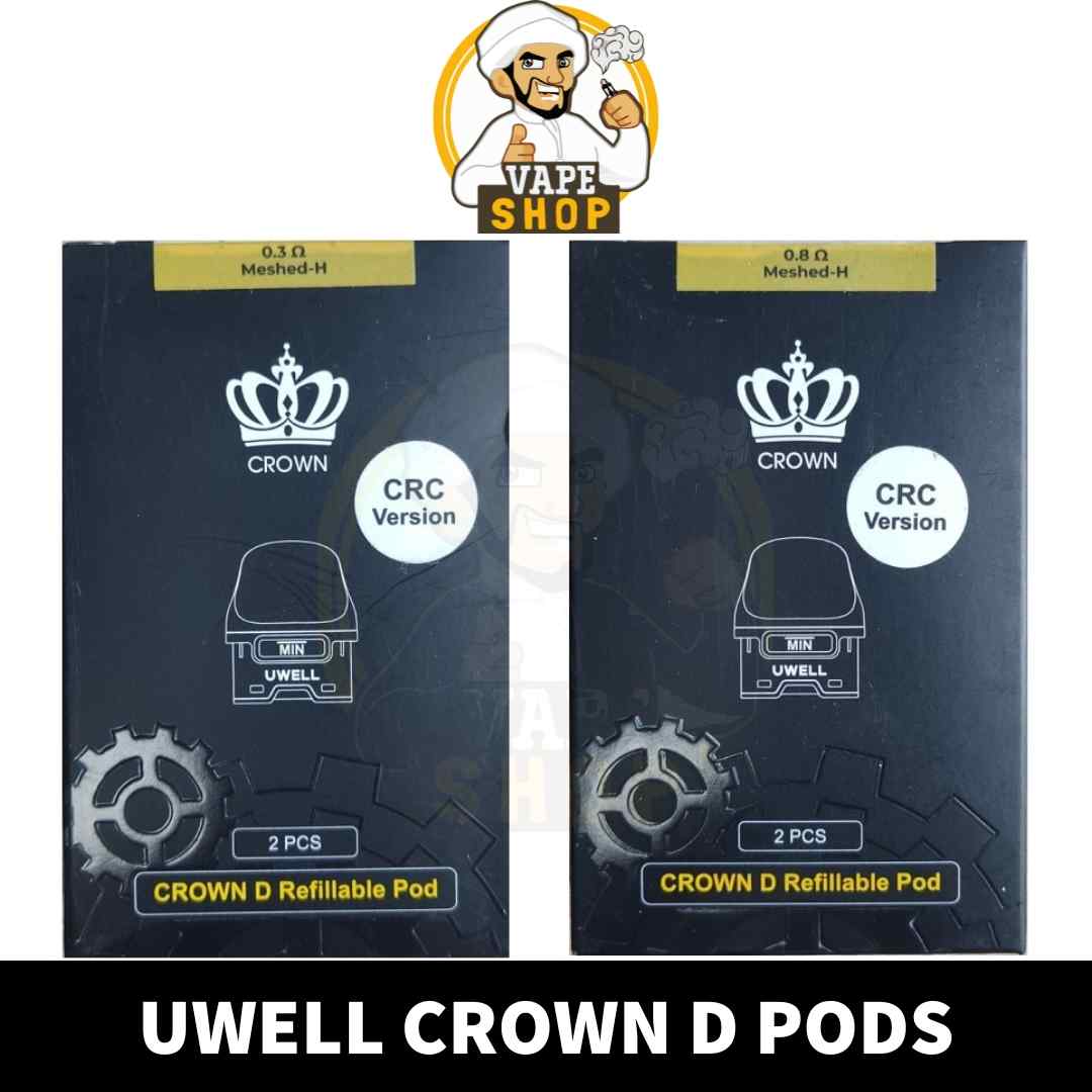 UWELL-Crown-D-Replacement-Pod-shop-in-UAE-UWELL-Crown-D-Pods-in-Dubai-Crown-D-0.3-ohm-in-Dubai-Crown-D-0.8-ohm-Shop-Near-ME.jpg UWELL Crown D Refillable Pods 2ML Replacement Pod Cartridge in Dubai, UAE - Image 1