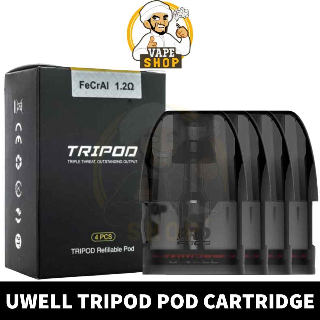 UWELL-Tripod-Pod-Cartridge-of-2ml-Capacity-shop-in-UAE-UWELL-Tripod-Pods-Shop-in-Dubai-UWELL-Tripod-Replacement-Pod-shop-Near-me.jpg UWELL Tripod Replacement Pod 2ml Pod Cartridge in Dubai, UAE - Image 1
