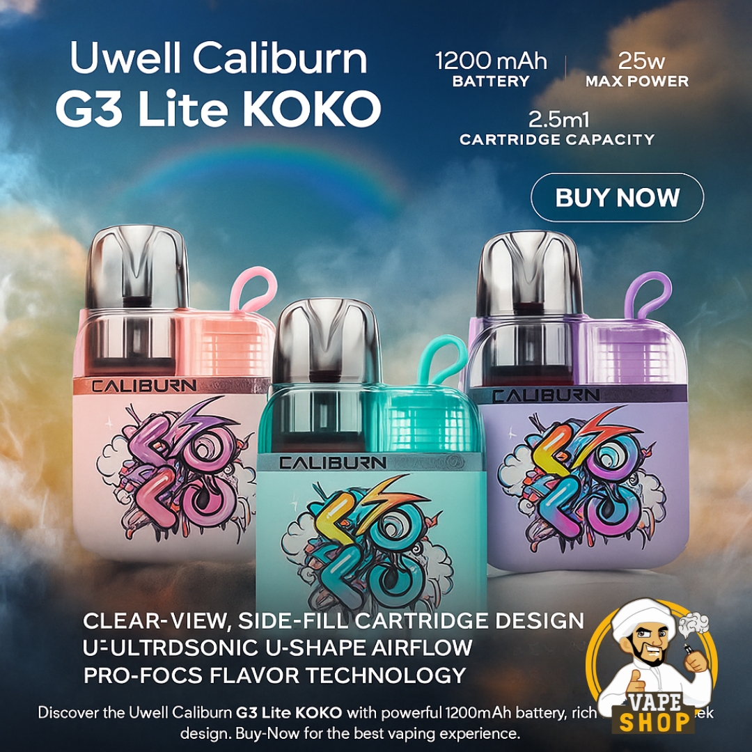 Uwell-Caliburn-G3-Lite-Koko-25W-In-Dubai.jpg Uwell Caliburn G3 Lite Koko 25W In Dubai - Image 1