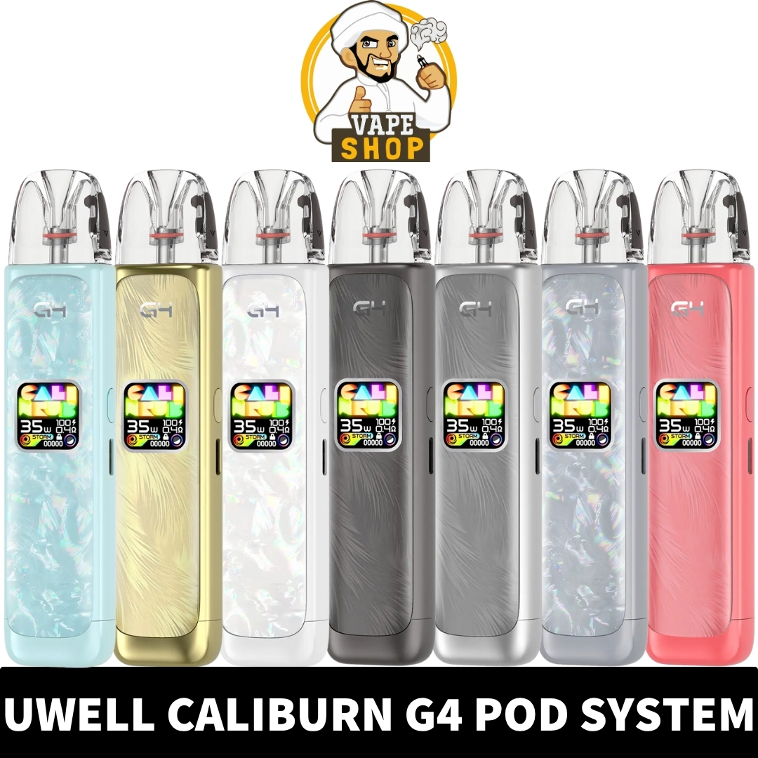 Uwell-Caliburn-G4-pod-system-kit.jpg Uwell Caliburn G4 Pod System Kit - Image 1