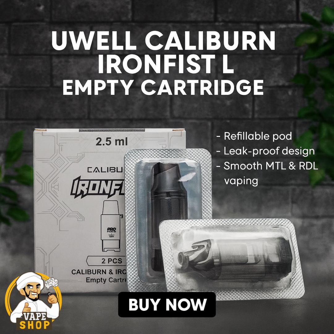 Uwell-Caliburn-IronFist-L-Empty-Cartridge-In-Dubai.jpg Uwell Caliburn IronFist L Empty Cartridge In Dubai - Image 1