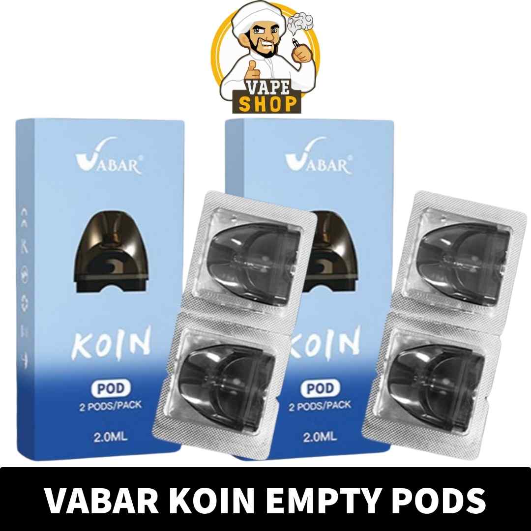 VABAR-Koin-Empty-Cartridge-designed-for-seamless-compatibility-with-the-VABAR-Koin-Kit.-Enjoy-a-2.0ml-capacity-for-extended-vaping-sessions.jpg VABAR Koin Empty Replacement Pod Cartridge 2ml (2 PCS) in Dubai, UAE - Image 1