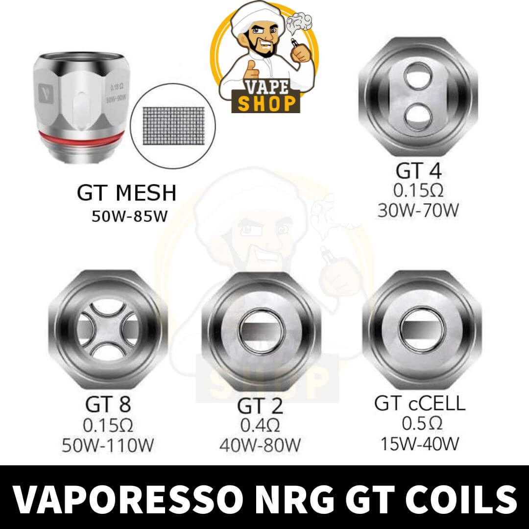 VAPORESSO NRG GT REPLACEMENT COILS-3PC/PACK VAPORESSO NRG GT REPLACEMENT COILS-3PC/PACK - Image 1