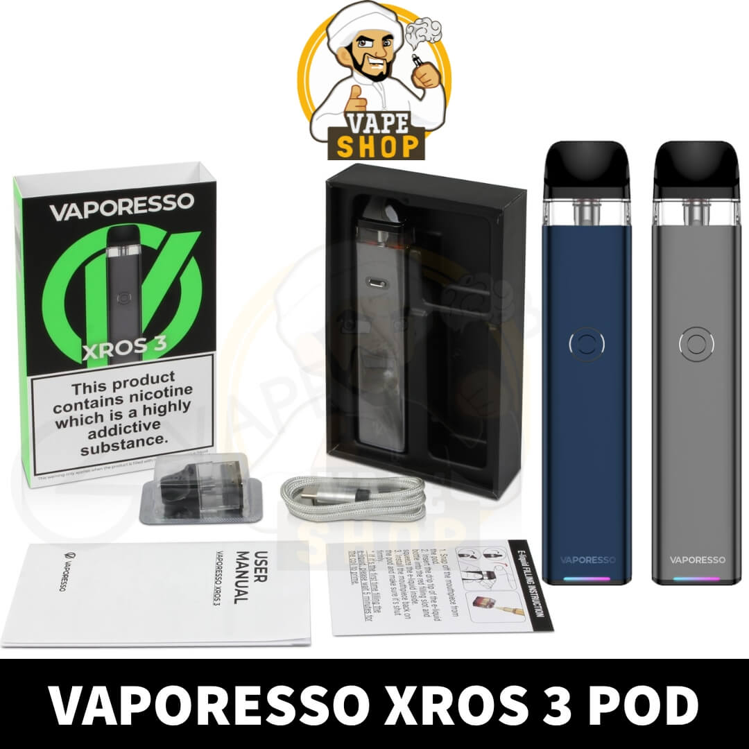 VAPORESSO-XROS-3-POD-KIT-XROS-3-BUY-IN-DUBAI-UAE-VAPE-SHOP-AE-POD-SYSTEM-NEAR-ME.jpg Vaporesso Xros 3 Pod Kit 1000mAh Buy in Dubai - Image 1