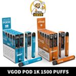 Vgod Pod 1k 1500 Puffs 20MG nicotine Disposable Vape In UAE - Image 2