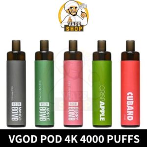 Vgod Pod 4k 4000 Puffs 20MG & 50MG Disposable Vape In UAE