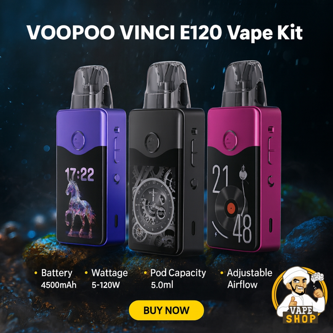 VOOPOO-VINCI-E120-Vape-Kit-120w-In-Dubai.jpg VOOPOO VINCI E120 Vape Kit 120w In Dubai - Image 1