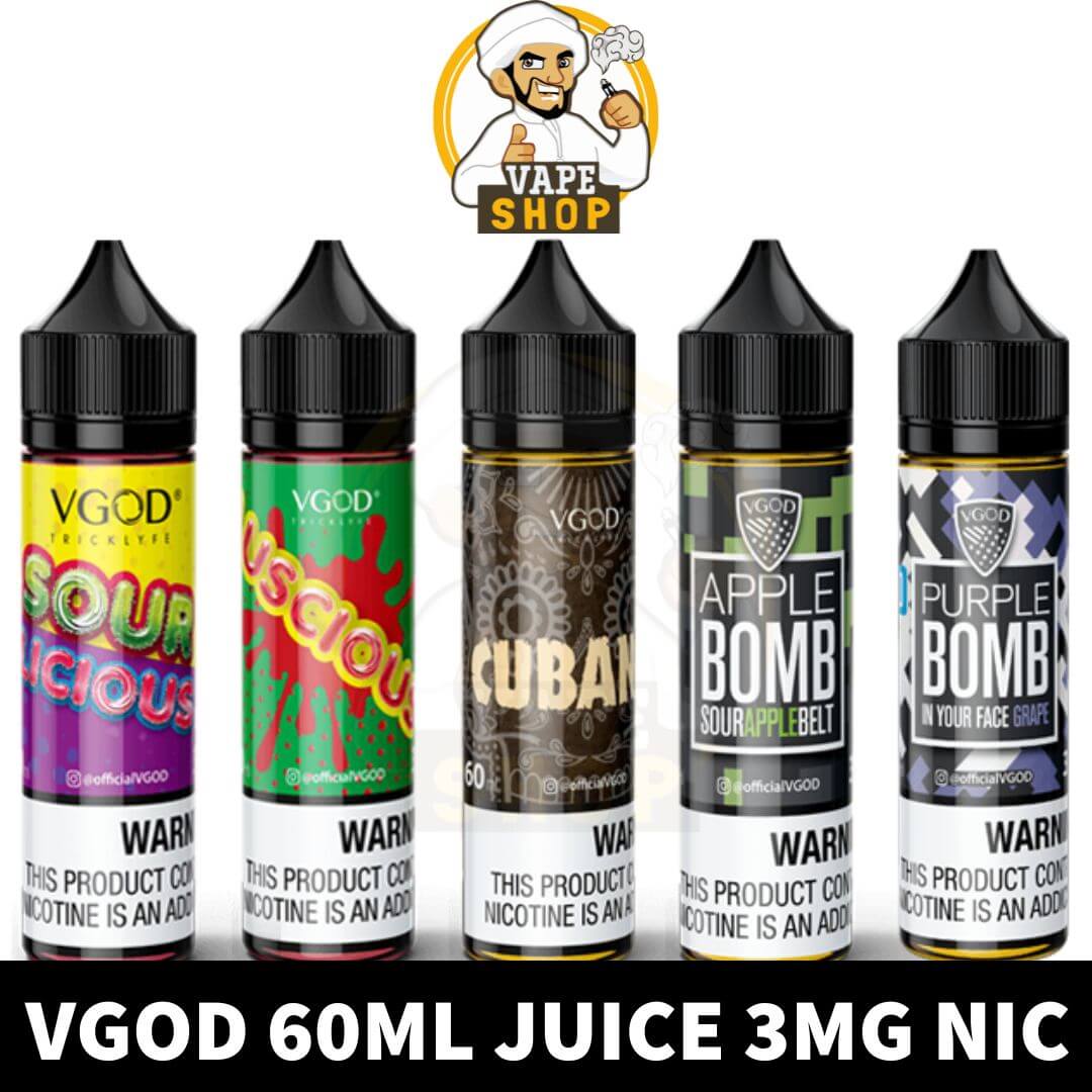 Vgod-60ml-E-Liquid-0mg-3mg-6mg-E-Juice-Vape-Juice-Vgod-Cigar-Juice-Vgod-Lush-Juice-Vgod-Bomb-Juice-Vgod-Iced-Juiced-in-Dubai-UAE.jpg Vgod 60ml E Liquid 3MG E Juice – Vape Juice in Dubai, UAE - Image 1
