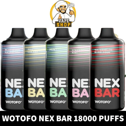 Wotofo-Nex-Bar-18000-430x430-1.jpg Wotofo Nex Bar 18000 Puffs 20MG - Image 1