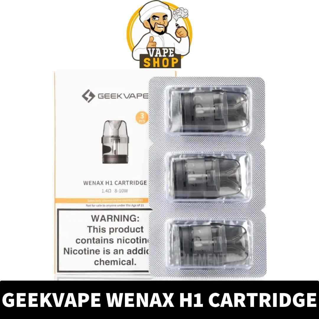 best-Geekvape-Wenax-H1-Replacement-Pods-in-UAE-GEEKVAPE-Wenax-H1-Pods-in-Dubai-GEEKVAPE-Wenax-H1-Pod-Cartridge-Shop-Near-me.jpg GEEKVAPE Wenax H1 Pod Cartridge – (3 Pieces) in Dubai, UAE - Image 1