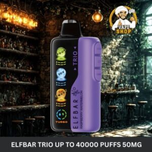 Elfbar trio up to 40000 puffs 50mg nicotine 4 mesh coil disposable vape