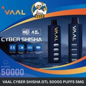 Vaal Cyber Shisha DTL 50000 Puffs 5mg Nicotine