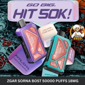 ZGAR Sorna Boost 50000 Puffs 18mg Nicotine